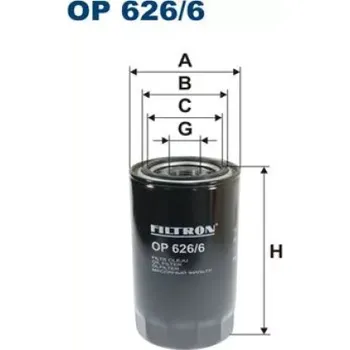 Olejový filtr FILTRON Olejový filtr OP 626/6