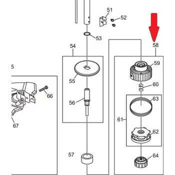 Zahradní technika Strunová hlava poloatomatická 2,0mm závit M8x1,25 pro ET-71 C, ET101 , UR3501