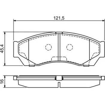 Brzdová destička BOSCH Sada brzdových doštiček 0 986 494 681