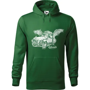 Dámská mikina Mikina - Velorex netopýr Barva: Lahvově zelená (06), Velikost: XXL, Střih: Pánské