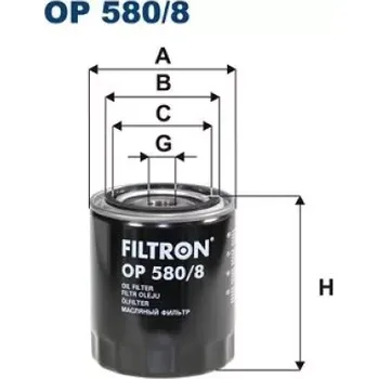 Filtr do auta FILTRON Olejový filtr OP 580/8