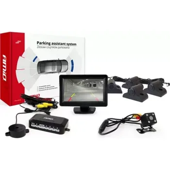 Parkovací asistent AMIO asistenty parkování TFT01 4,3" s kamerou HD-315-LED 4-senzorové černé Truck
