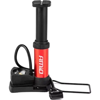 pumpička AMIO kovová nožní pumpa s manometrem MINI PU03