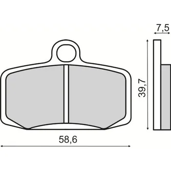 Brzdová destička RMS brzdové destičky 225103543 přední