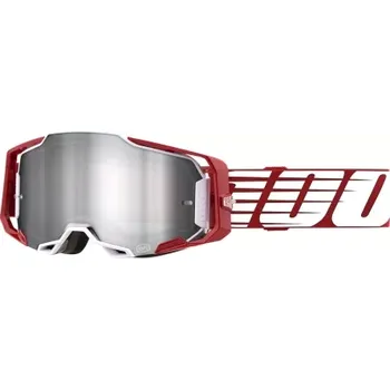 Příslušenství k helmě na motorku S100 ARMEGA 100% brýle Oversized Deep, stříbrné plexi