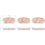 TRW Sada brzdových doštiček GDB3530