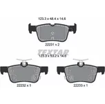 TEXTAR Sada brzdových doštiček 2223103