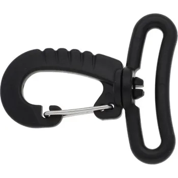 Karabina plastová 38 mm otočná BREX, barva Černá