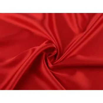 Satén splývavý Rose METRÁŽ - 5 (12) (190 g/m²) červená