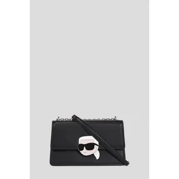 Kabelka KABELKA KARL LAGERFELD K/IKONIK 2.0 LEATHER SHB LOCK BLACK