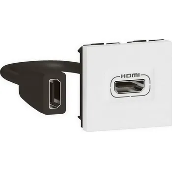 MOSAIC PŘEDKONEKTOROVANÁ ZÁSUVKA HDMI 2 MODULY BÍLÁ LEGRAND 078979L