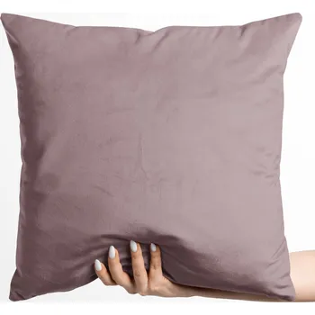 Povlak na polštářek Sametový povlak na polštář Velvet Premium SVP-031 Tmavě starorůžový 50 x 50 cm