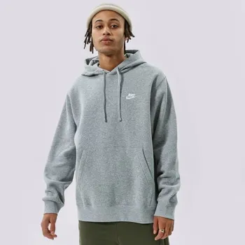 Pánská mikina Nike Mikina S Kapucí Sportswear Club Fleece Šedá S