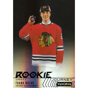 Karetní hra insert RC karta FRANK NAZAR 24-25 Synergy Rookie Journey Draft číslo RJ-10