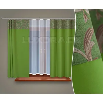 Dekorativní polštářek Závěs SANDRA zelená - 160 x 140 cm