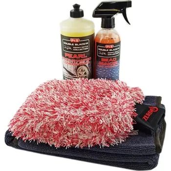 Autošampón Sada P&S pro mytí a sušení s oslnivým leskem (Pearl Shampoo 946ml + Bead Maker 473ml + Zerda Catchall Wash Mitt 20x23 + Twisted loop towel 60x90cm grey 600GSM)