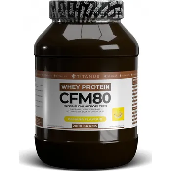Protein TITANUS Whey Protein CFM 80 (2000 g) Banán