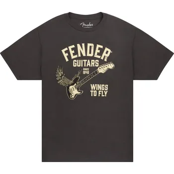 Pánské tričko Fender Wings To Fly T-Shirt Vintage Black L + prodloužená záruka 3 roky