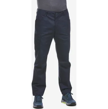Pánské kalhoty QUECHUA Pánské turistické kalhoty NH 500 Regular M MODRÁ