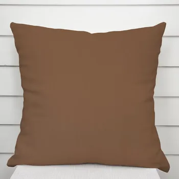 Povlak na dekorativní polštářek Bavlněný saténový povlak na polštář ST-013 Světle hnědý 50 x 50 cm