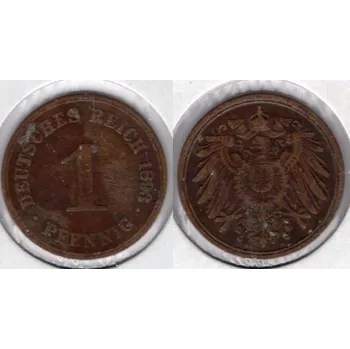 NĚMECKO. 1 Pfennig 1893/A.