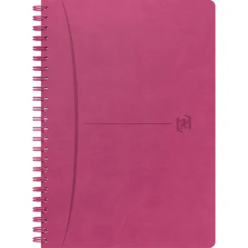 Sešit Blok spirálový Oxford Signature A5, 80 listů, linkovaný, růžový