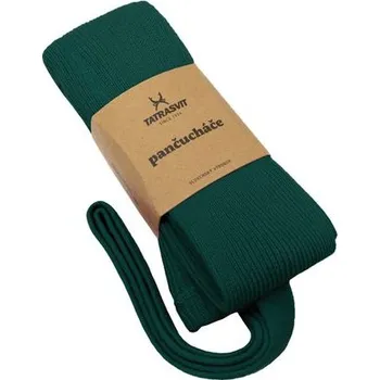 Tatrasvit Punčocháče s kšandami 100% bavlna TMAVĚ ZELENÁ - 80