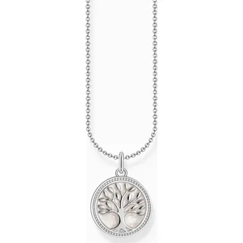 Řetízek Thomas Sabo KE2220-007-21-L45V Silver necklace with Tree of Love pendant u. weißer Emaille