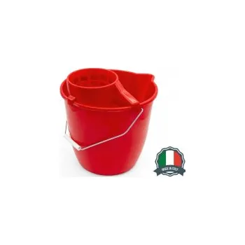 Podlahový mycí stroj Vědro 12L PH + ždímací koš METAL