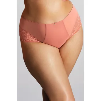 Kalhotky Panache krajkové kalhotky s vysokým pasem růžové - PANKROPI/starorůžová / 3XL PAN2B007