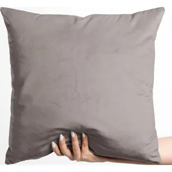 Povlak na polštářek Sametový povlak na polštář Velvet Premium SVP-015 Latte 50 x 60 cm
