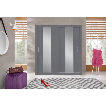 Šatní skříň Meblar Šatní skříň Duca 200 antracit