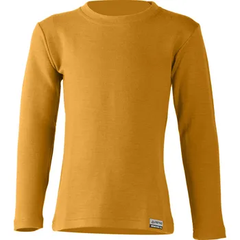 Chlapecká mikina STONY dětská merino mikina - Hořčicová 2424 / 140 / Hořčicová