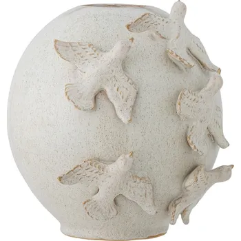 Váza Krémová váza z kameniny (výška 25 cm) Abira – Bloomingville ID_1626404