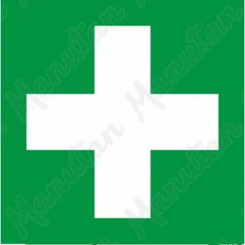 První pomoc, plast 300 x 300 x 1,1 mm, fotoluminiscenční