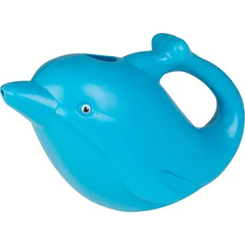 Zahradní dekorace Konvička dětská, delfín, modrá, 25,5x11,6x15,5cm, 1,7l