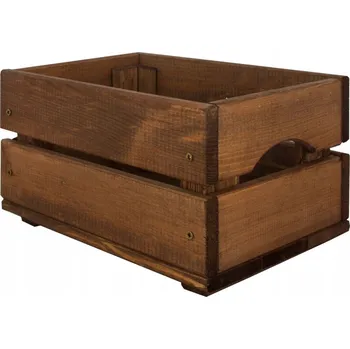 Úložný box Dřevěná bedýnka SD-2-30X20, Hnědá