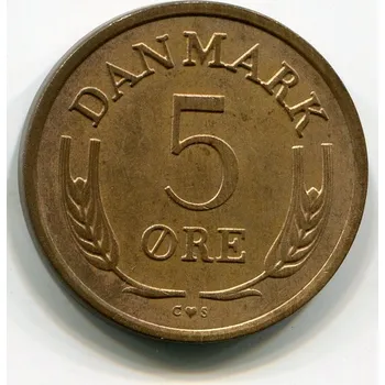 DÁNSKO. 5 öre 1964.