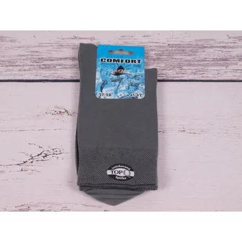 Pánské ponožky české ponožky Props COMFORT jednobarevné ŠEDÉ velikosti ponožek: 27-28 ( EUR vel. 41-42)