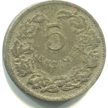 LUCEMBURSKO. 5 centimes 1908 KM-26