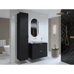 NALLON koupelnová sestava 1 se skříňkou pod umyvadlo 80 cm, černý onyx/černé pyramidky + vyzvednutí ZDARMA