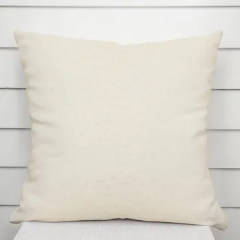 Povlak na polštářek Dekorační povlak na polštář TF-026 Pnoucí lístky - smetanový 50 x 50 cm