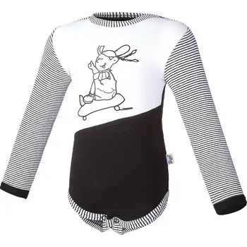 Kojenecký body Little Angel Body smyk DR Outlast® - černá-holka Velikost: 80