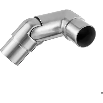 Zábradlí Spojka, nastavitelný úhel, levá, (0°-70°) Spojka, nastavitelný úhel, pravá, (0°-70°), trubka O48,3 x 2 mm, nerez. ocel 304, kartáčovaná