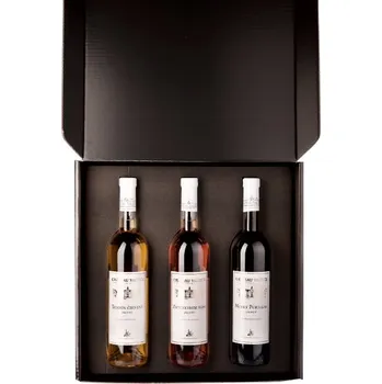 CHÂTEAU VALTICE Tramín červený jakostní 0,75l + Zweigeltrebe rosé jakostní 0,75l + Modrý portugal jakostní 0,75l (dárkové balení)