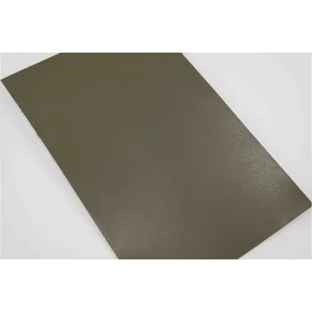 Samolepicí kožená záplata - khaki hnědá - rozměr 16 cm x 10 cm