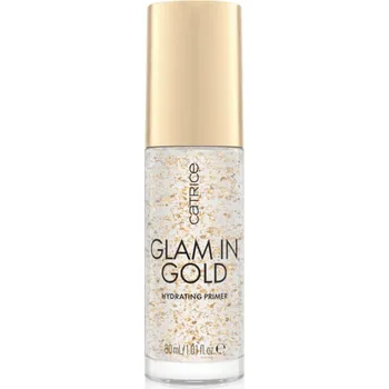 Podkladová báze na tvář Catrice Glam In Gold Hydrating Primer hydratační podkladová báze pod make-up s 24karátovým zlatem odstín 010 Oh My Goldness 30 ml