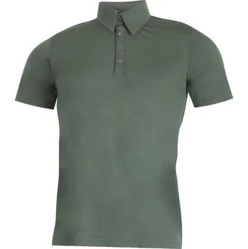 Pánské tričko ELIOT pánská merino polo triko - Zelená 6262 / XXXL / Zelená