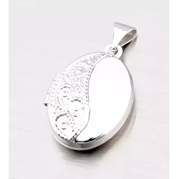 Přívěsek Přívěsek bílé zlato 585 medailonek s gravírováním 197-0302 197P-130344