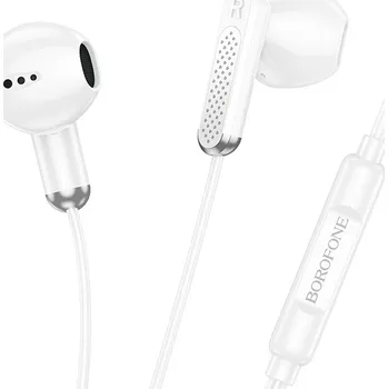 Sluchátka Borofone Surpass sluchátka s mikrofonem - bílá